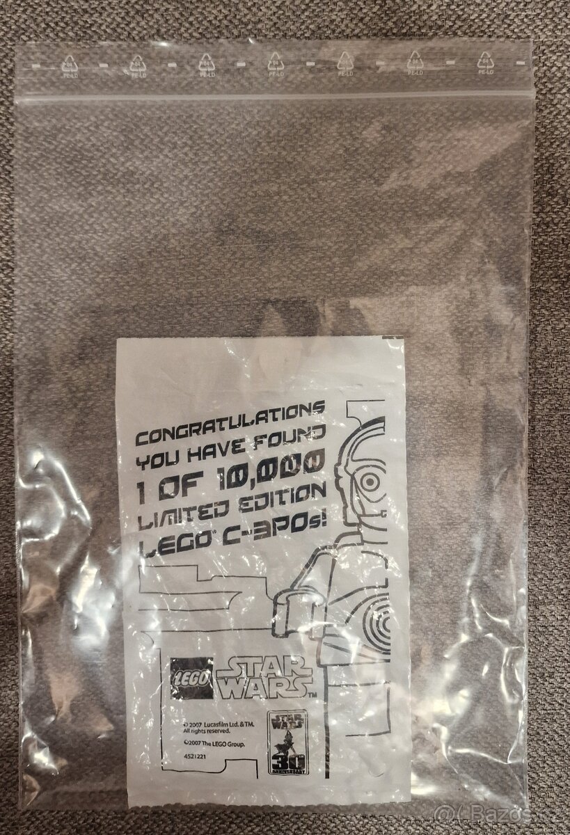 LEGO STAR WARS C3PO CHROME GOLD & POLYBAGY STAR WARS - 4