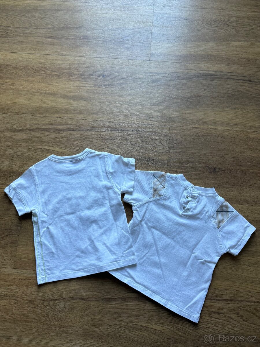 Burberry trika dětské 2ks,12měsíců,80cm,luxusní,Praha - 4