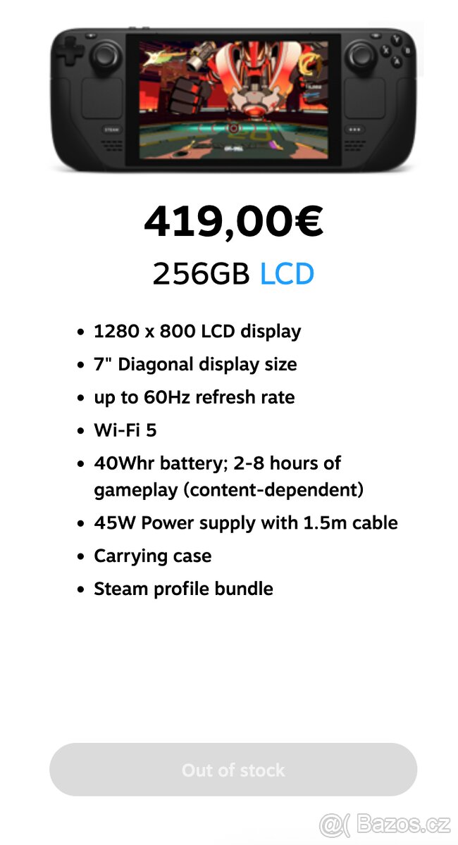 Valve Steam Deck LCD 256gb (nový) #steamdeck - 4