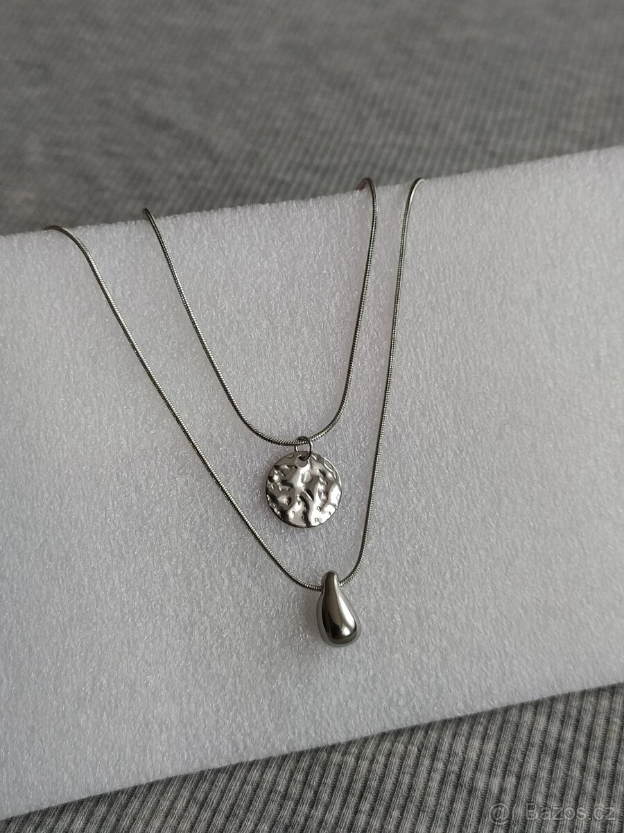 Vrstvený řetízek měsíc ocel - 4