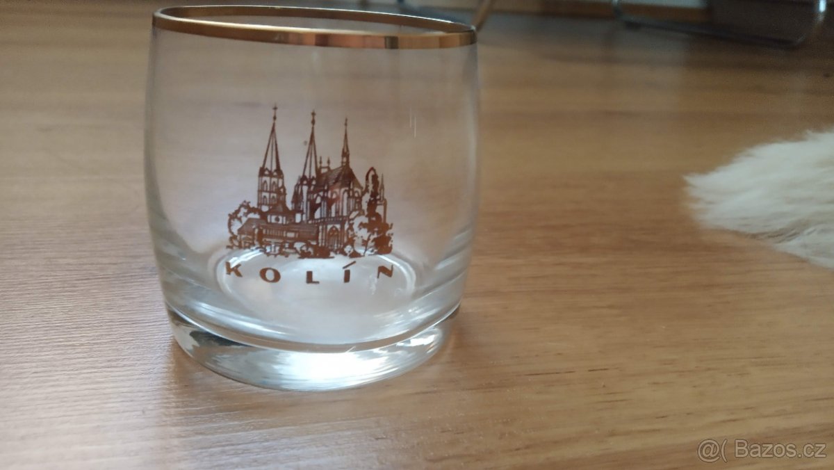 6x retro sklenička Kolín - 4