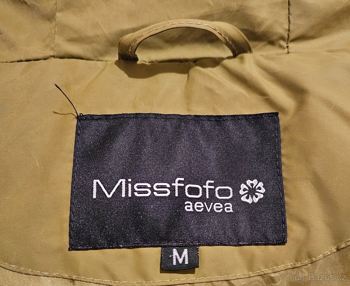 Dámská zelená prošívaná bunda vel. M. - 4