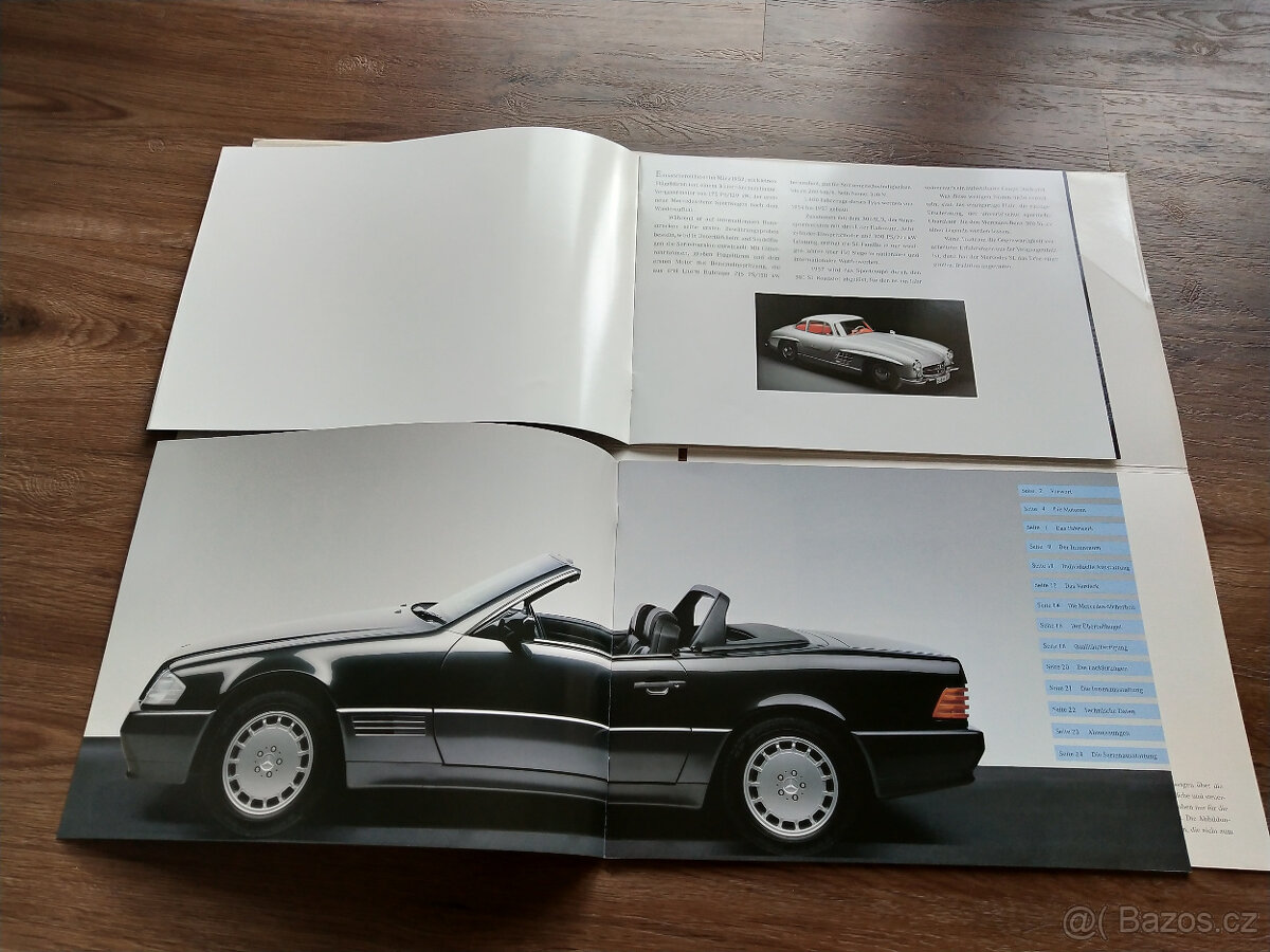 Prospekt Mercedes-Benz SL R129, 26+18 str, německy 1994 - 4