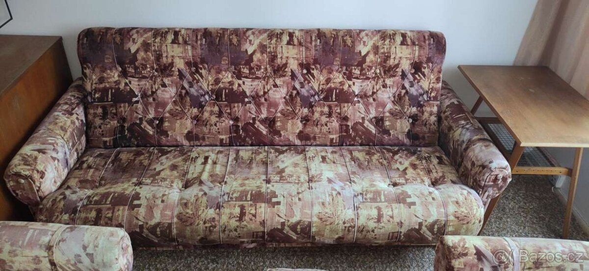 RETRO GAUČ A KŘESLA - 4