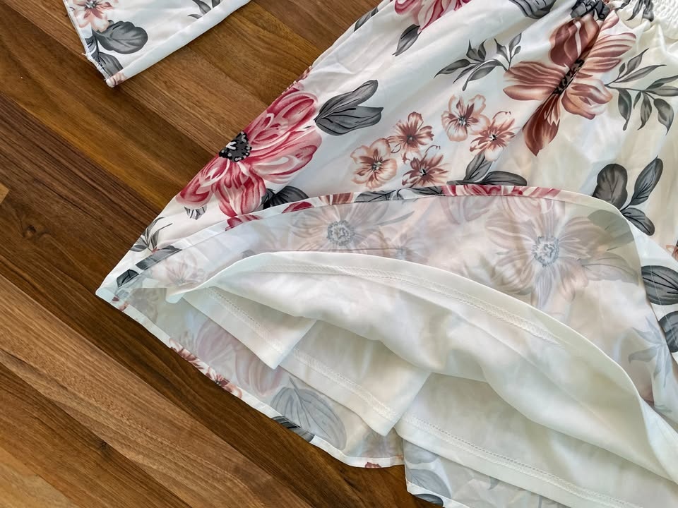 Nové květinové minišaty, vel M, Shein - 4