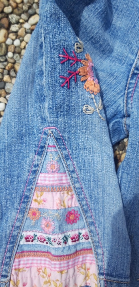 Dívčí džínové 3/4 kalhoty, USA vel. 3T = cca vel. 98 - 4