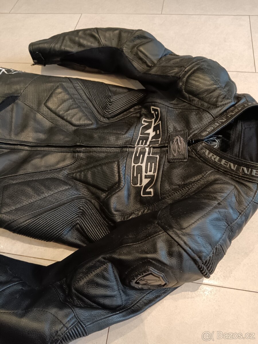 Arlen Ness Racing-Pánská kožená moto kombinéza, jednodíl - 4