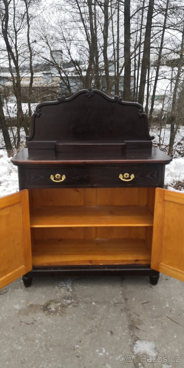 Starožitná komoda s nástavcem - 4