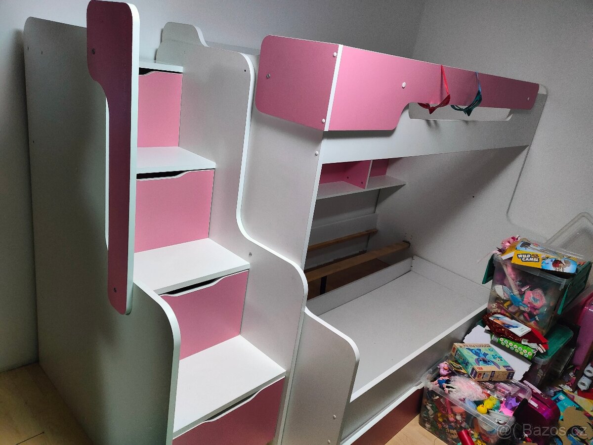 Patrová dětská postel se schody - 4