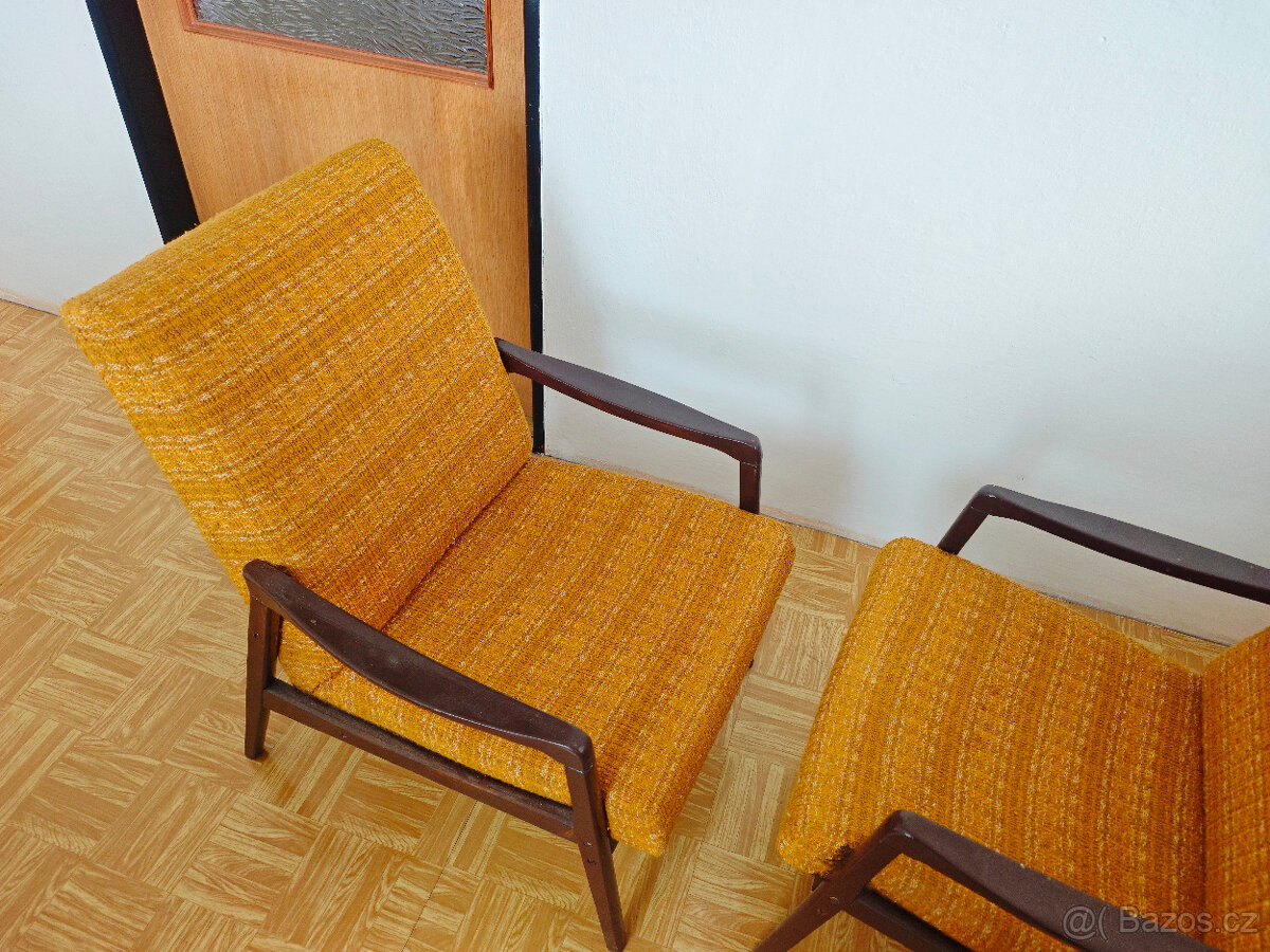 2 zachovalá retro křesla - 4
