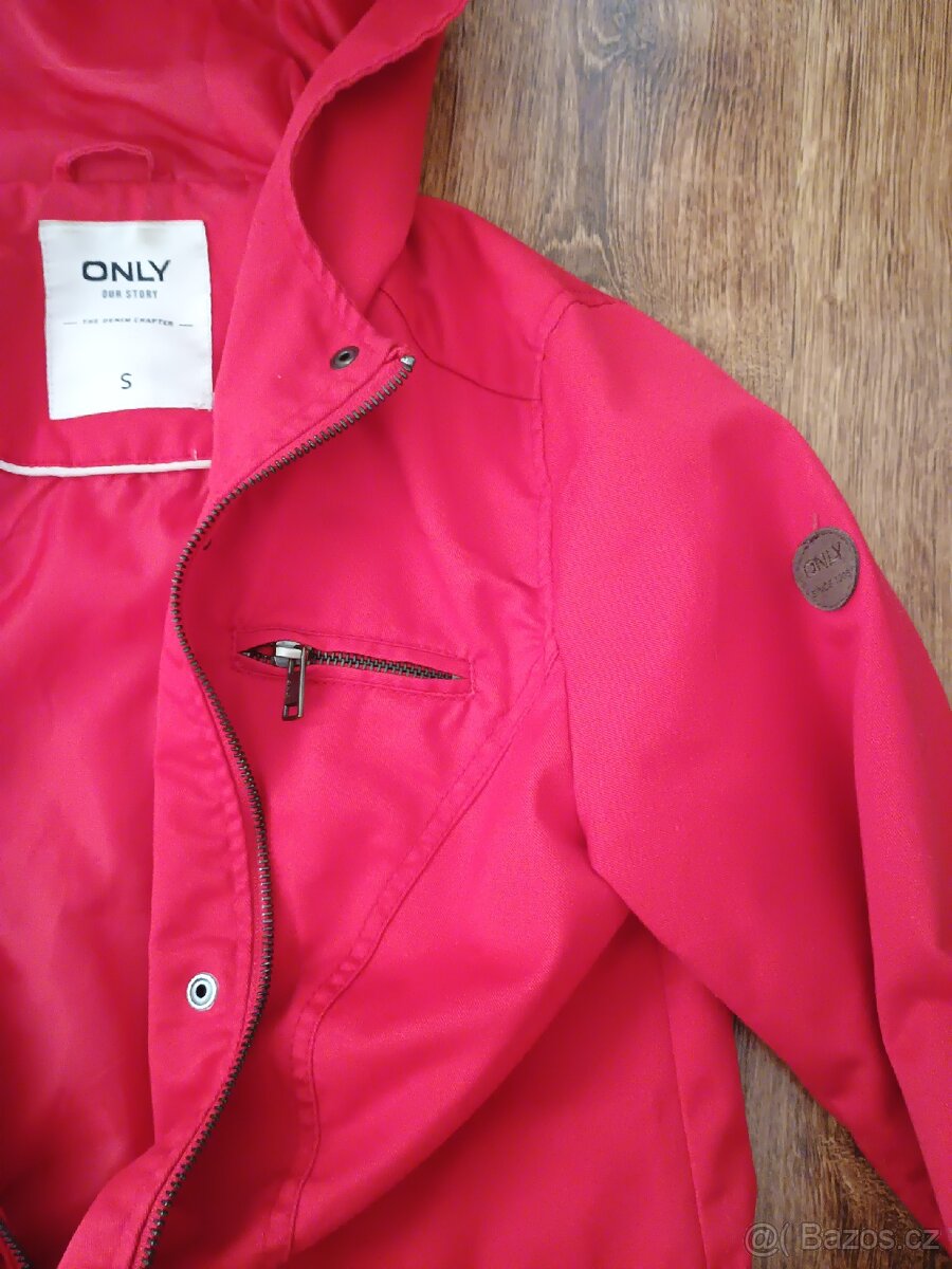 Dámská jarní červená parka ONLY vel. S - 4