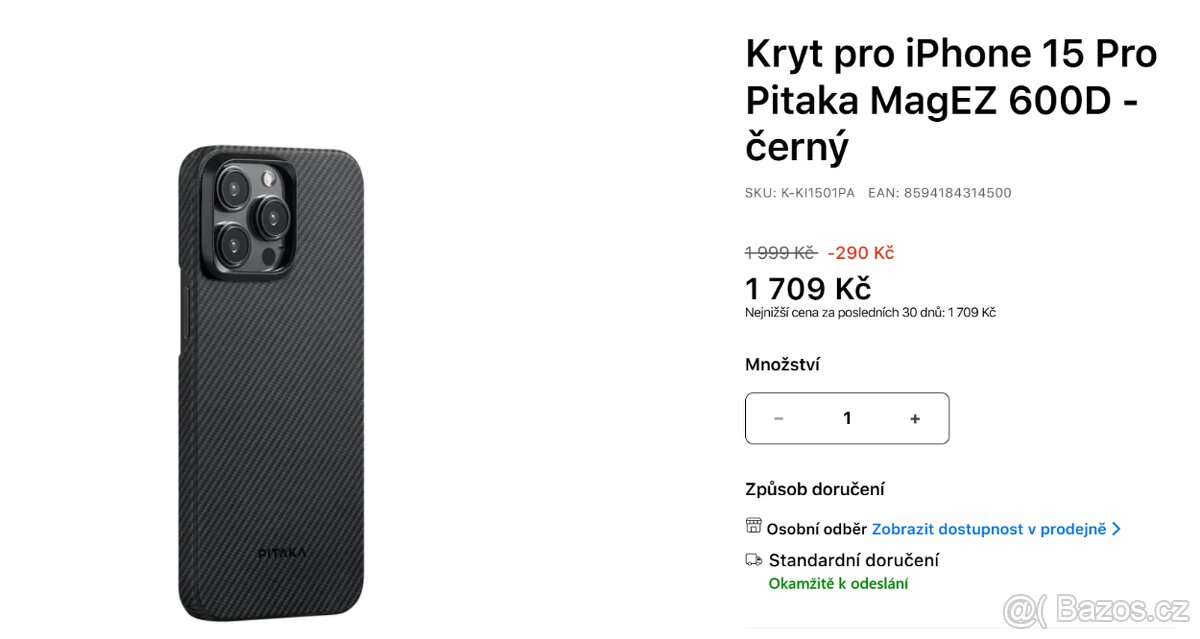 Kryt Pro iPhone 15 Pro Max Pitaka MagEZ 600D - 4
