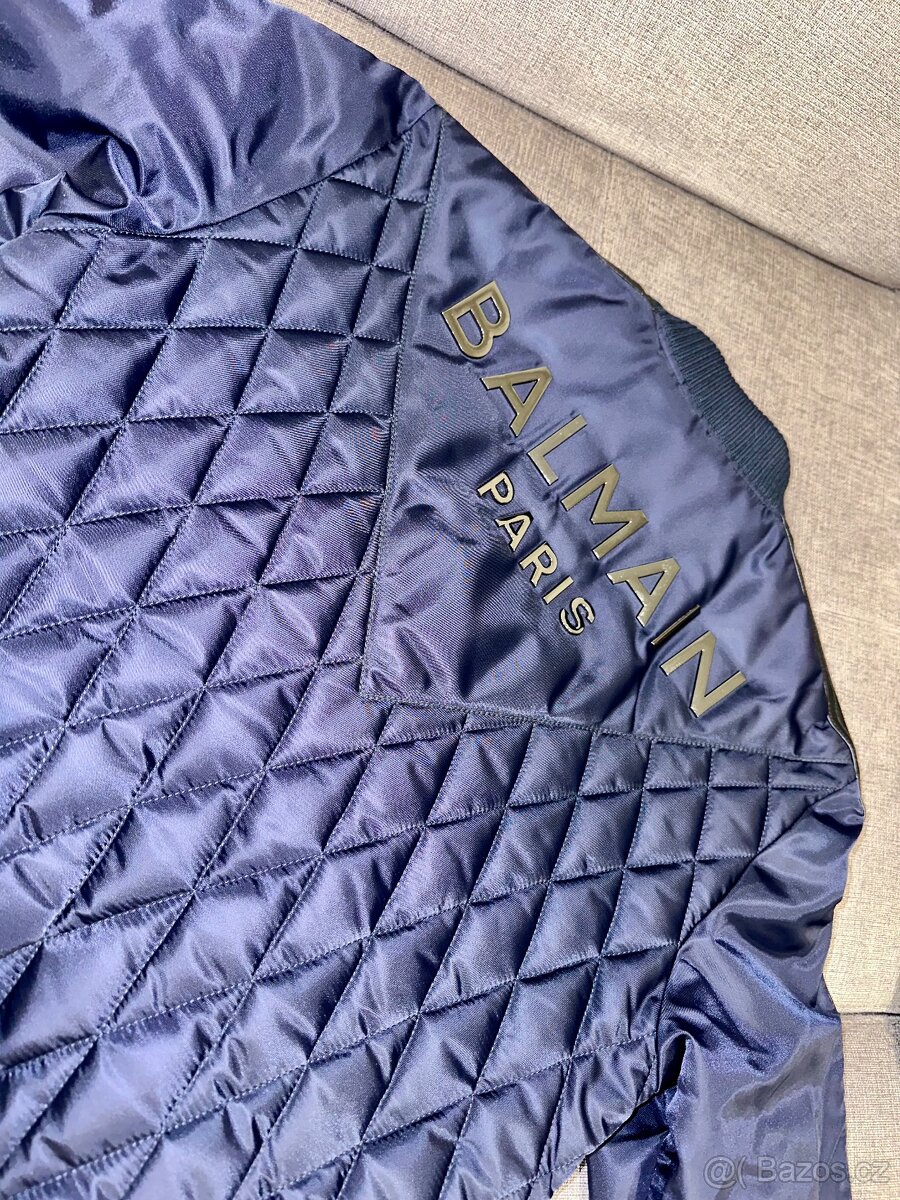 Pánský prošívaný bomber BALMAIN PARIS, NEPOUŽITÝ - 4