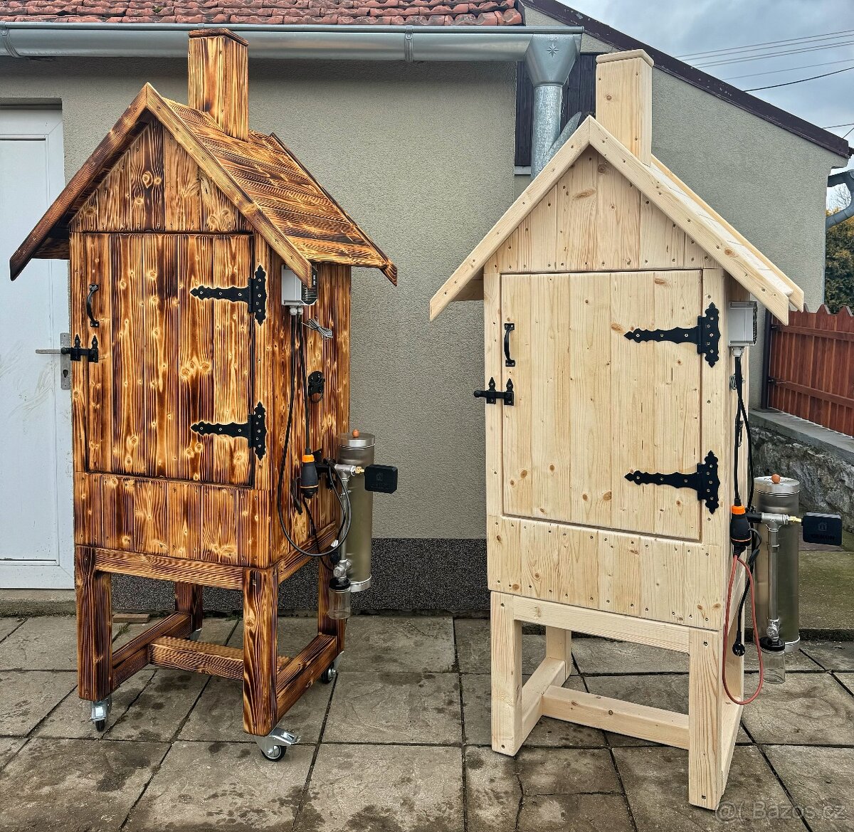 Dřevěná udírna,dymbox set - 4