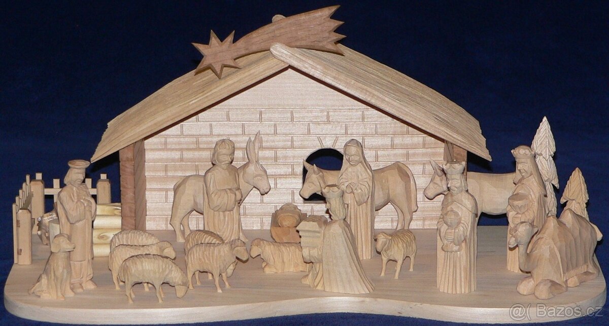 Betlém ručně vyřezávaný - 4