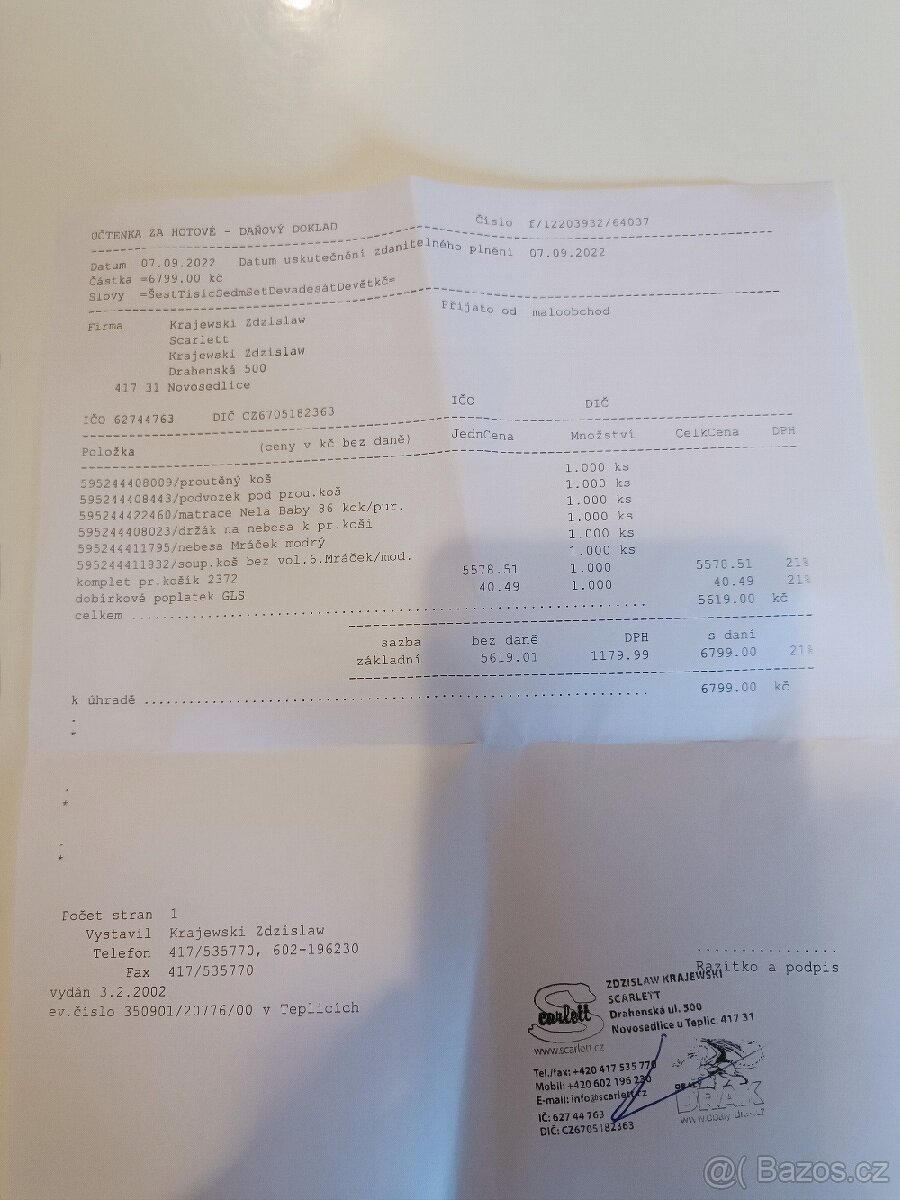 Proutěný koš na kolečkách pro miminko - 4