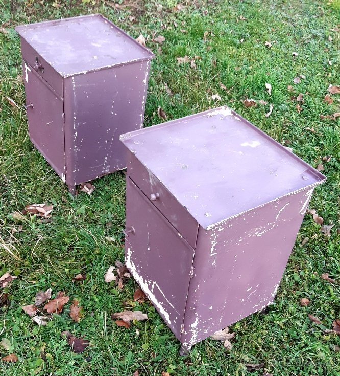 noční stolky,komody plech - 4