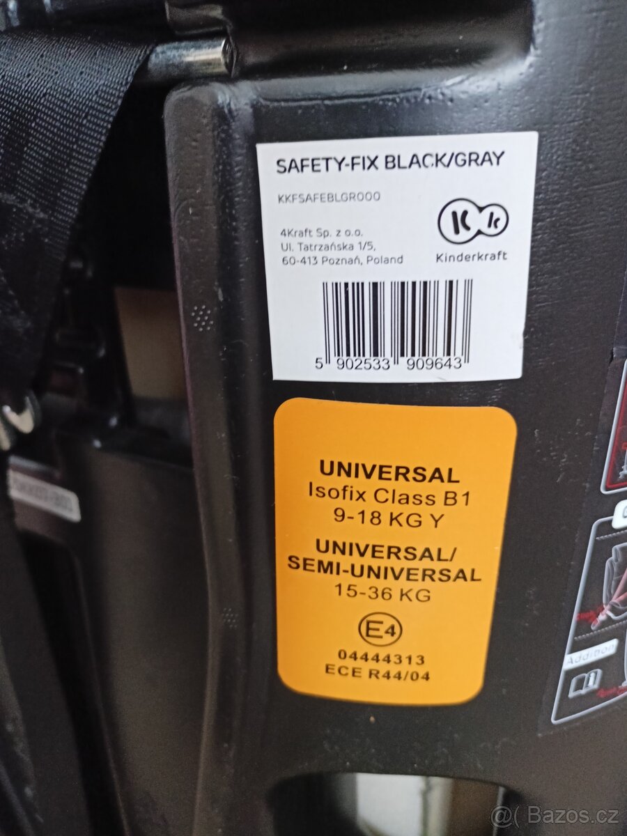Autosedačka Kinderkraft safety-fix - 4