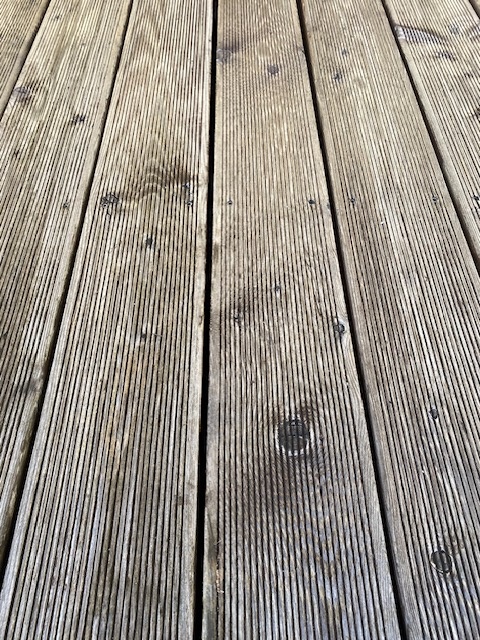 Dřevěná terasová prkna včetně roštu - 4