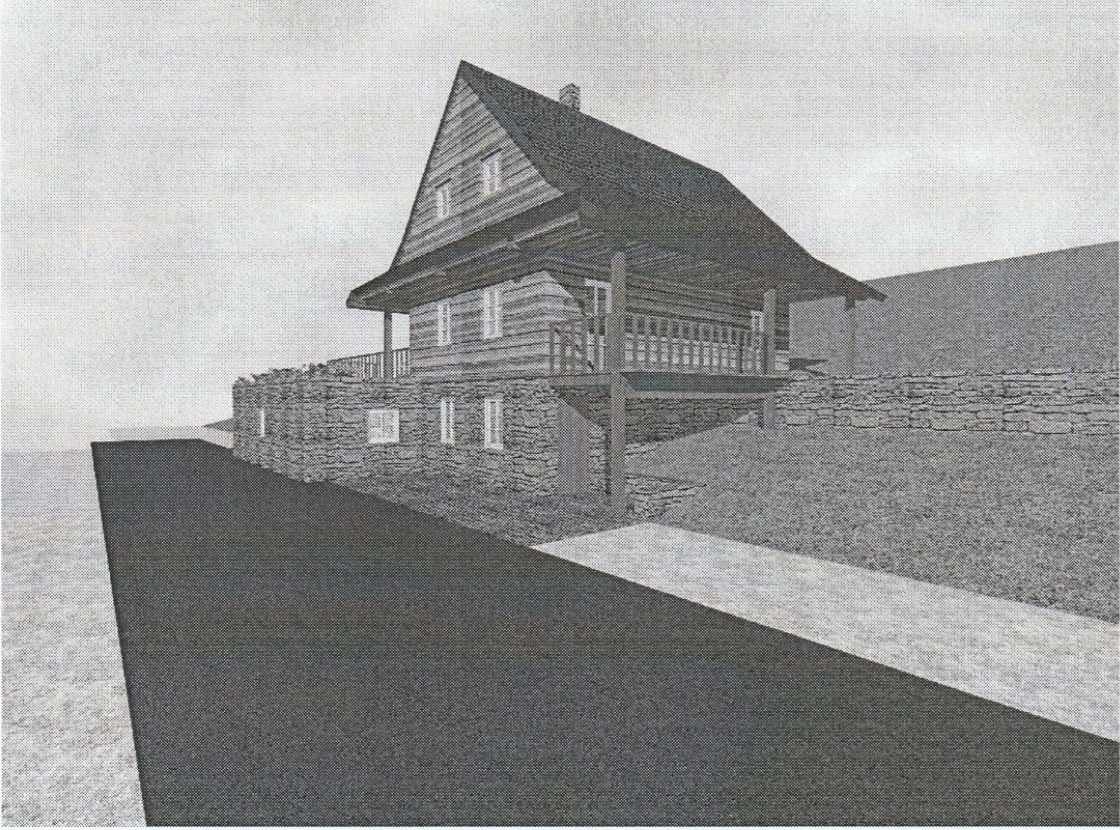 Prodej pozemku 1.421 m², vybudované 1. podlaží chaty, garáž, - 4