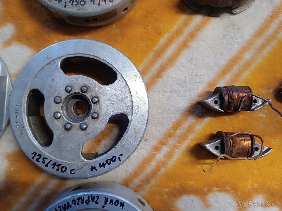 Jawa 250 díly,čz 125,150 válec,zapalování,koleno, štít,kladi - 4