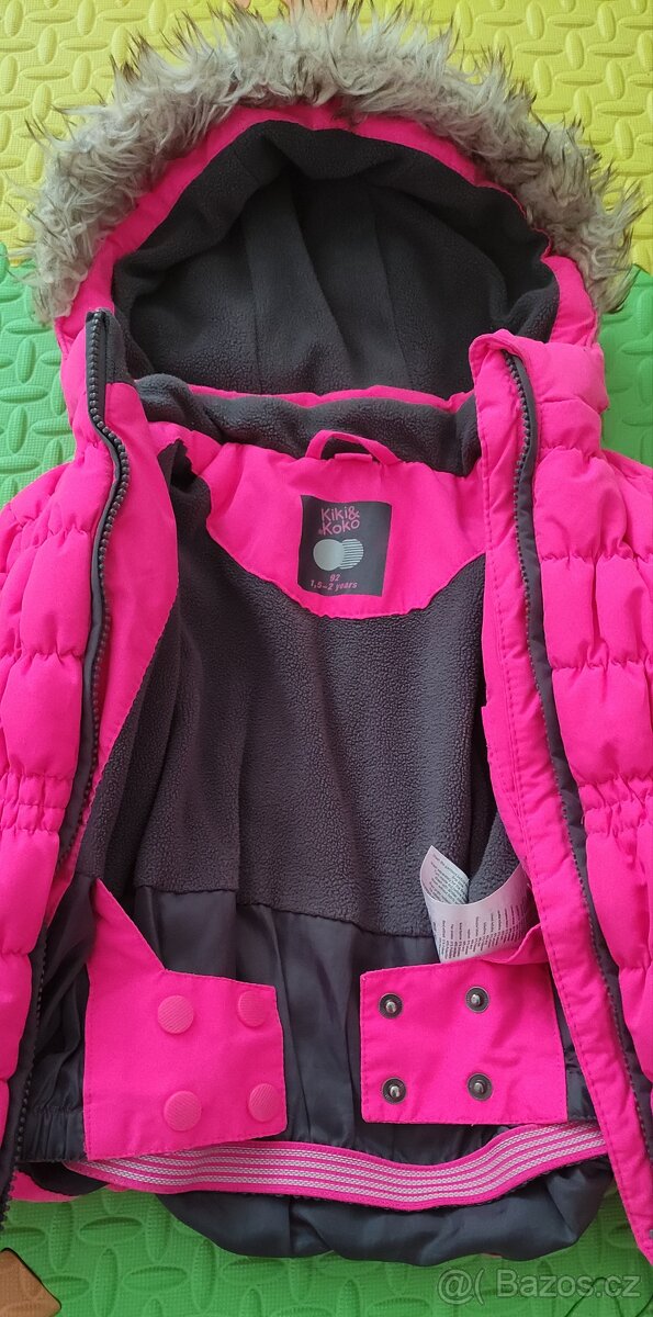 Dívčí zimní bunda vel. 86/92 - 4