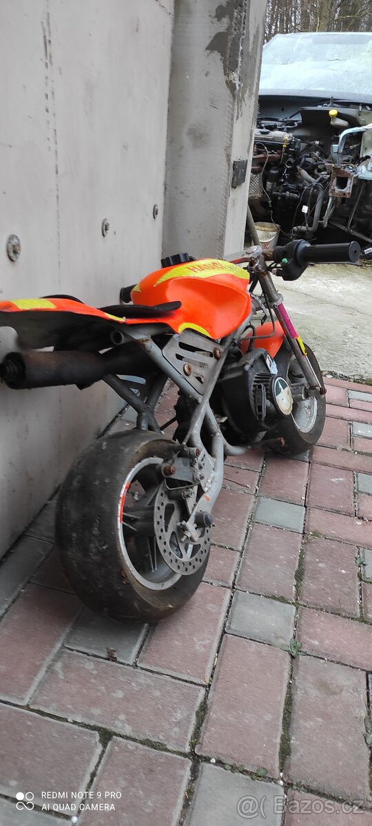 Dětská benzínová minibike - pojízdná - 4