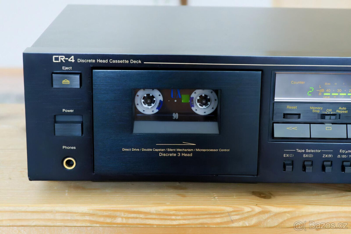 Diskrétní tape deck NAKAMICHI CR-4 (top - plně servisovaný) - 4