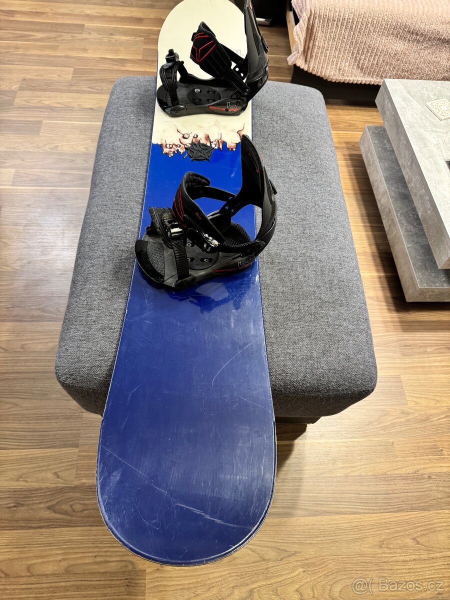 Snowboard SCOTT 163cm, vázání, boty vel. 45, obal - 4