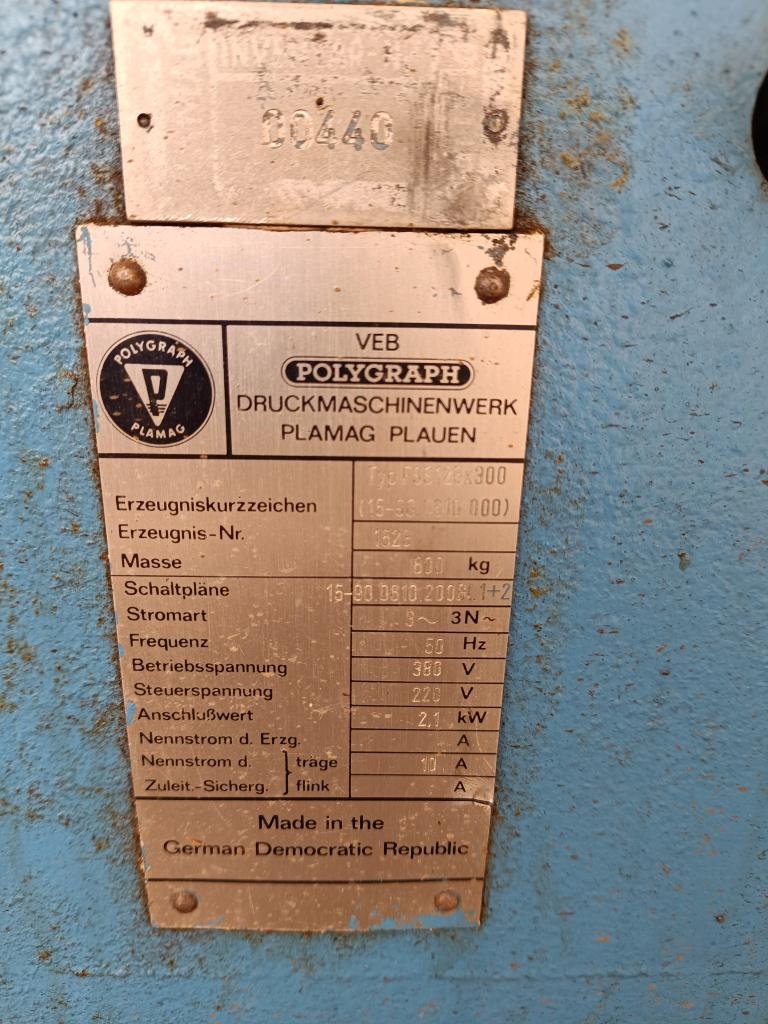 Rovinná bruska VEB POLYGRAPH - 4