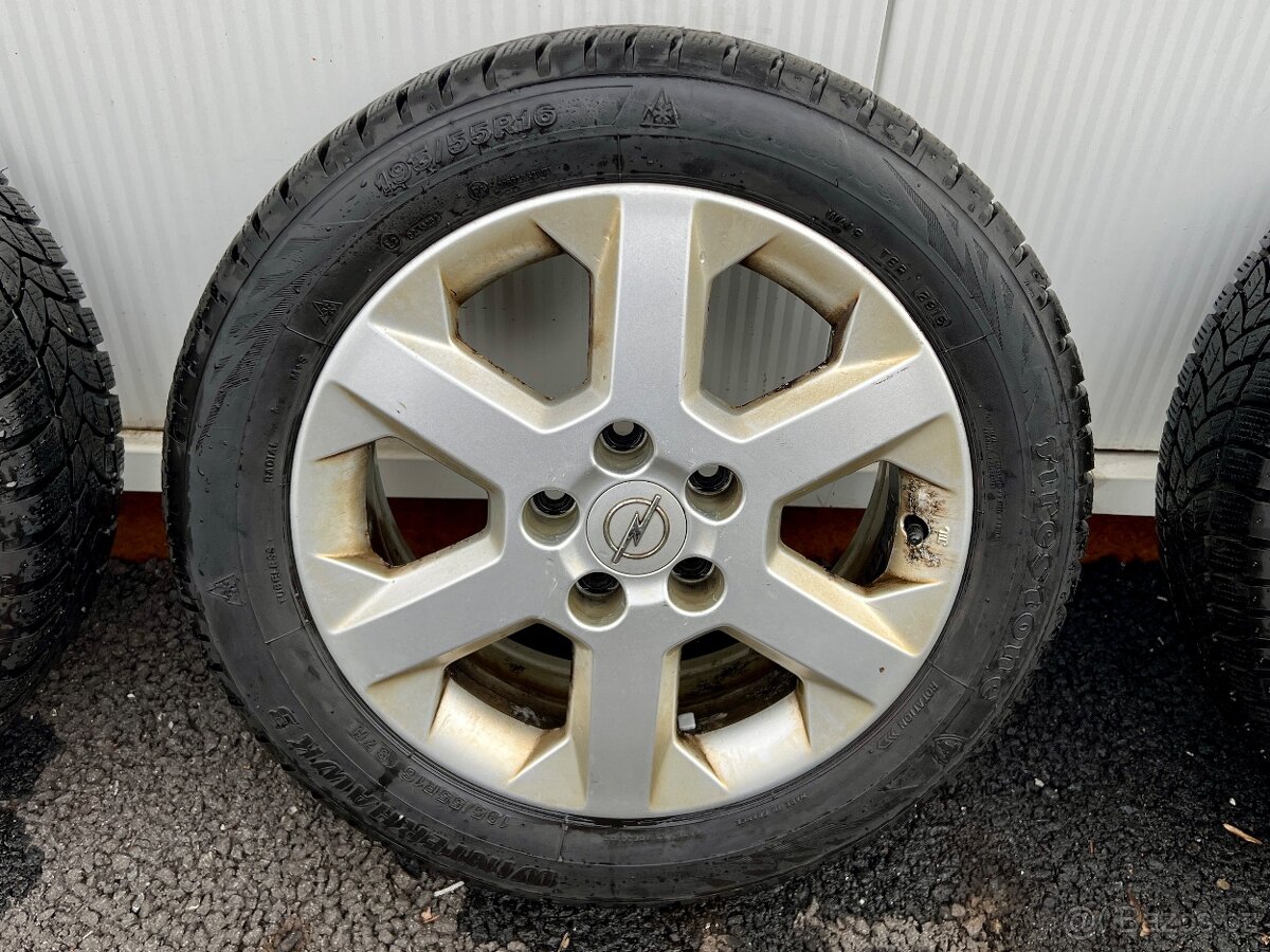 Opel 5x110 r16 ET49 sada + zimní pneu - 4