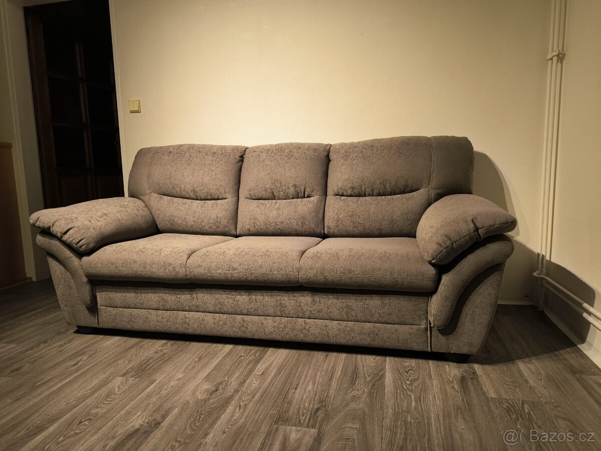 Rozkládací sedačka 3-místná, nová - 4