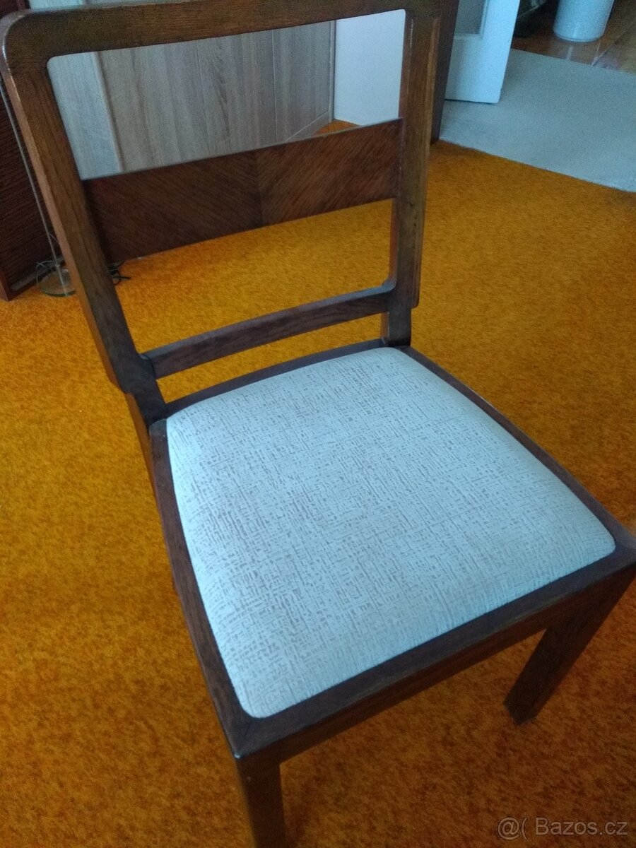 Starožitný stůl se židlemi - 4