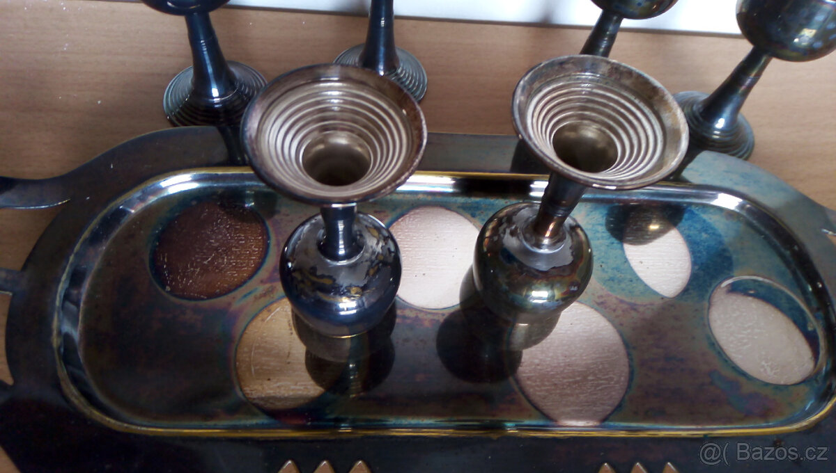 Likérová sada (tác + pohárky) - 4