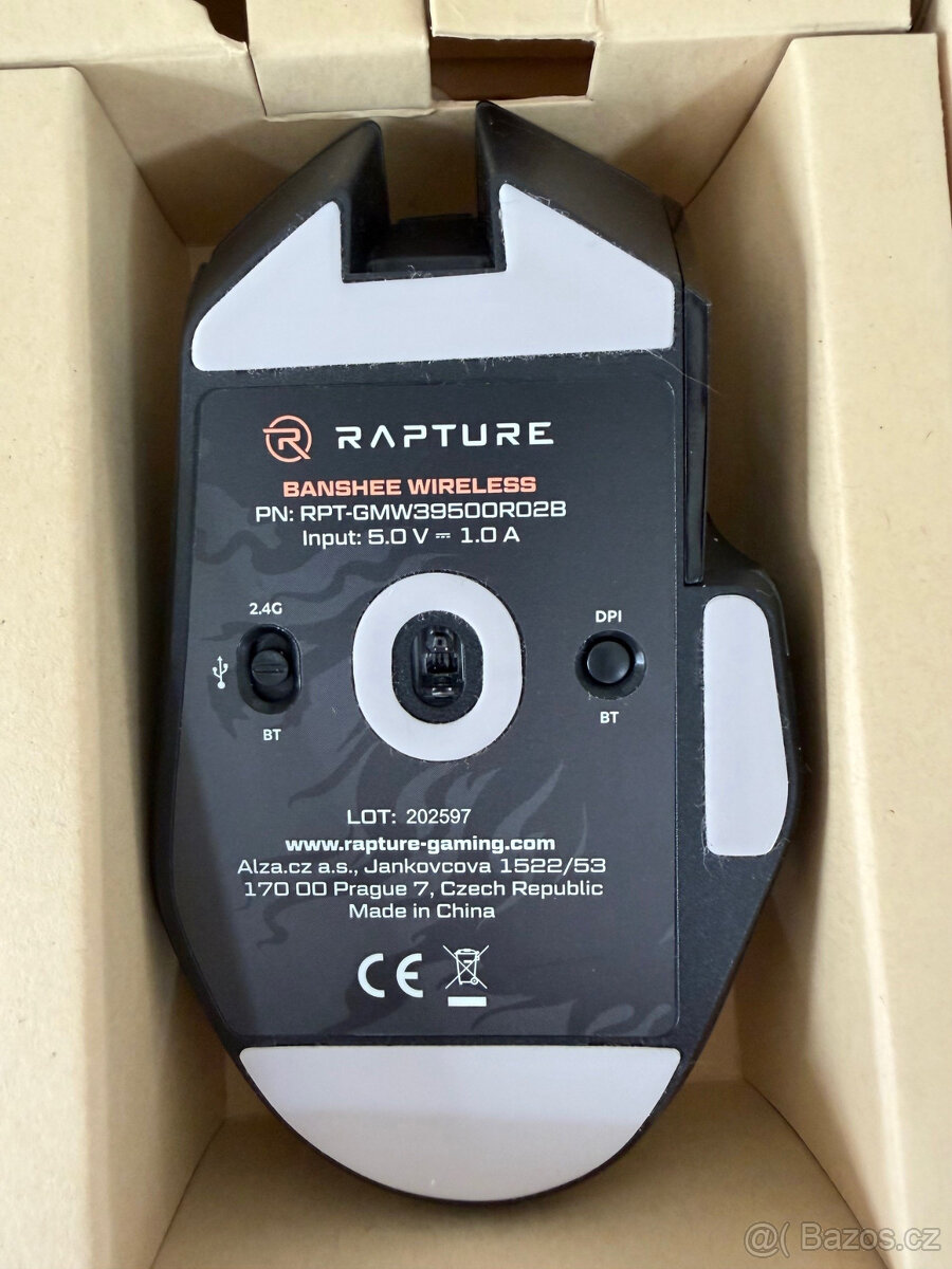 MYš Rapture BANSHEE Wireless, černá - 4