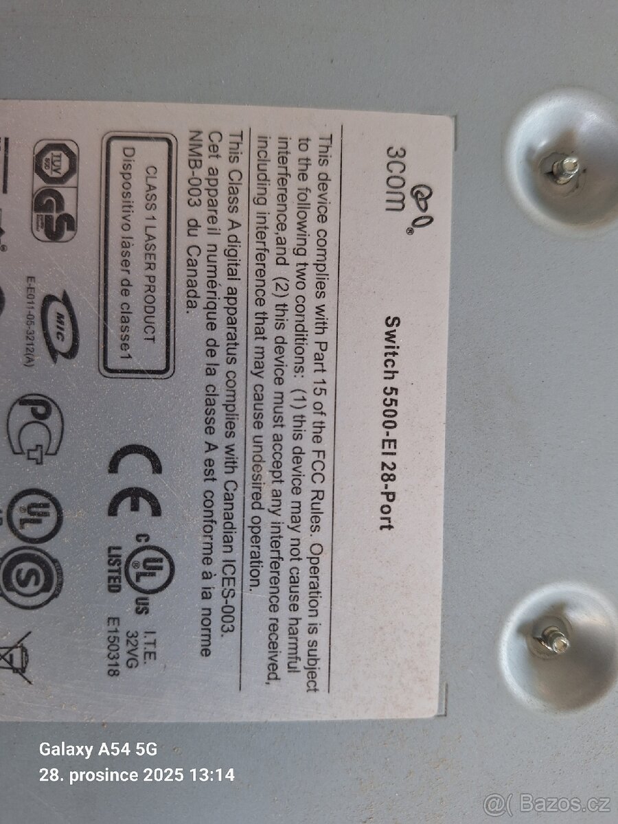 3COM switch 5500-EI-28port + 4x 1000BaseX - 4