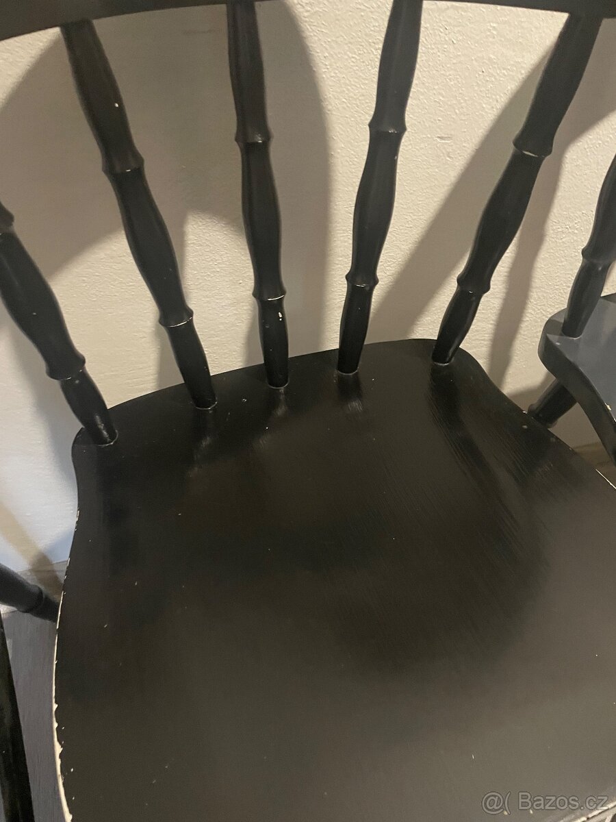 4x dřevěná židle - 4