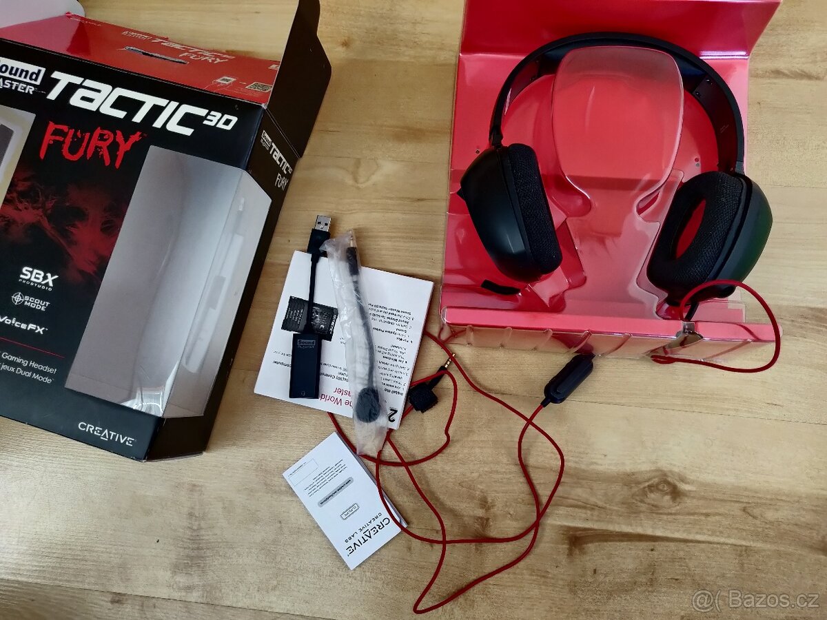Herní sluchátka Creative Sound Blaster Tactic 3D Fury - 4