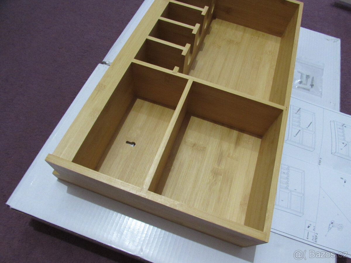 Dřevěný regál, organizér, držák, police, polička do dílny aj - 4