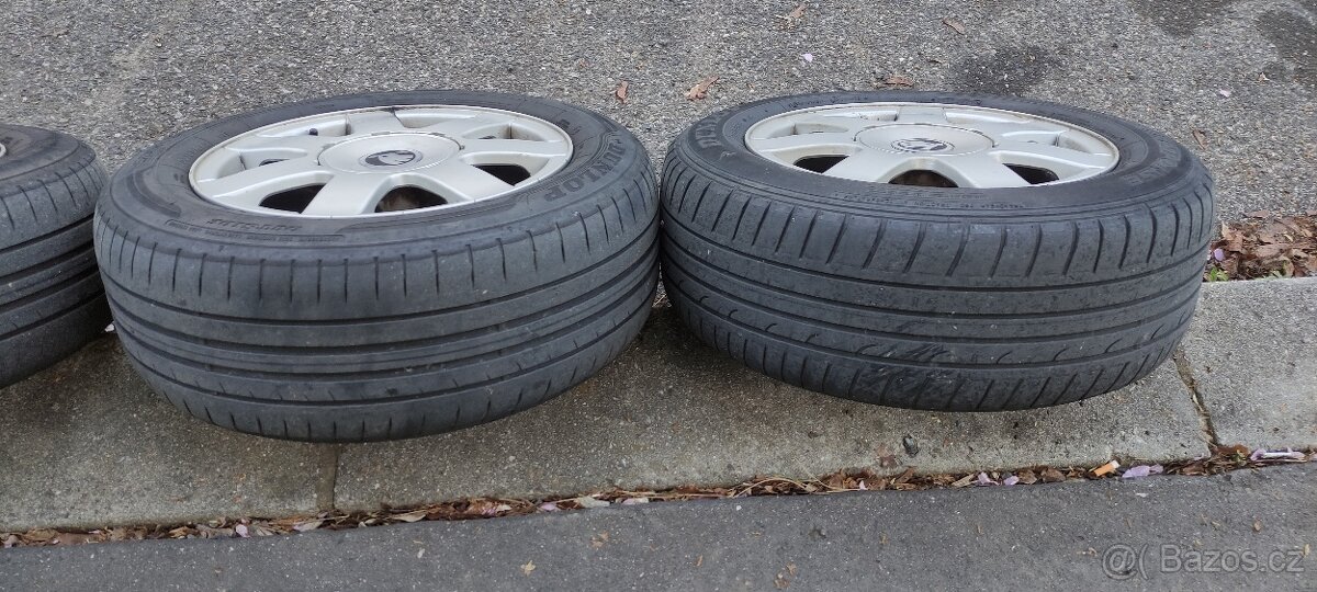 Alu kola 15” 5x112 a letni pneu 205/60/R15 - 4