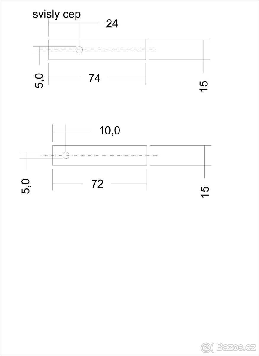 2 x svisle cepy pr napravy aero 30 maznice m10x1 - 4