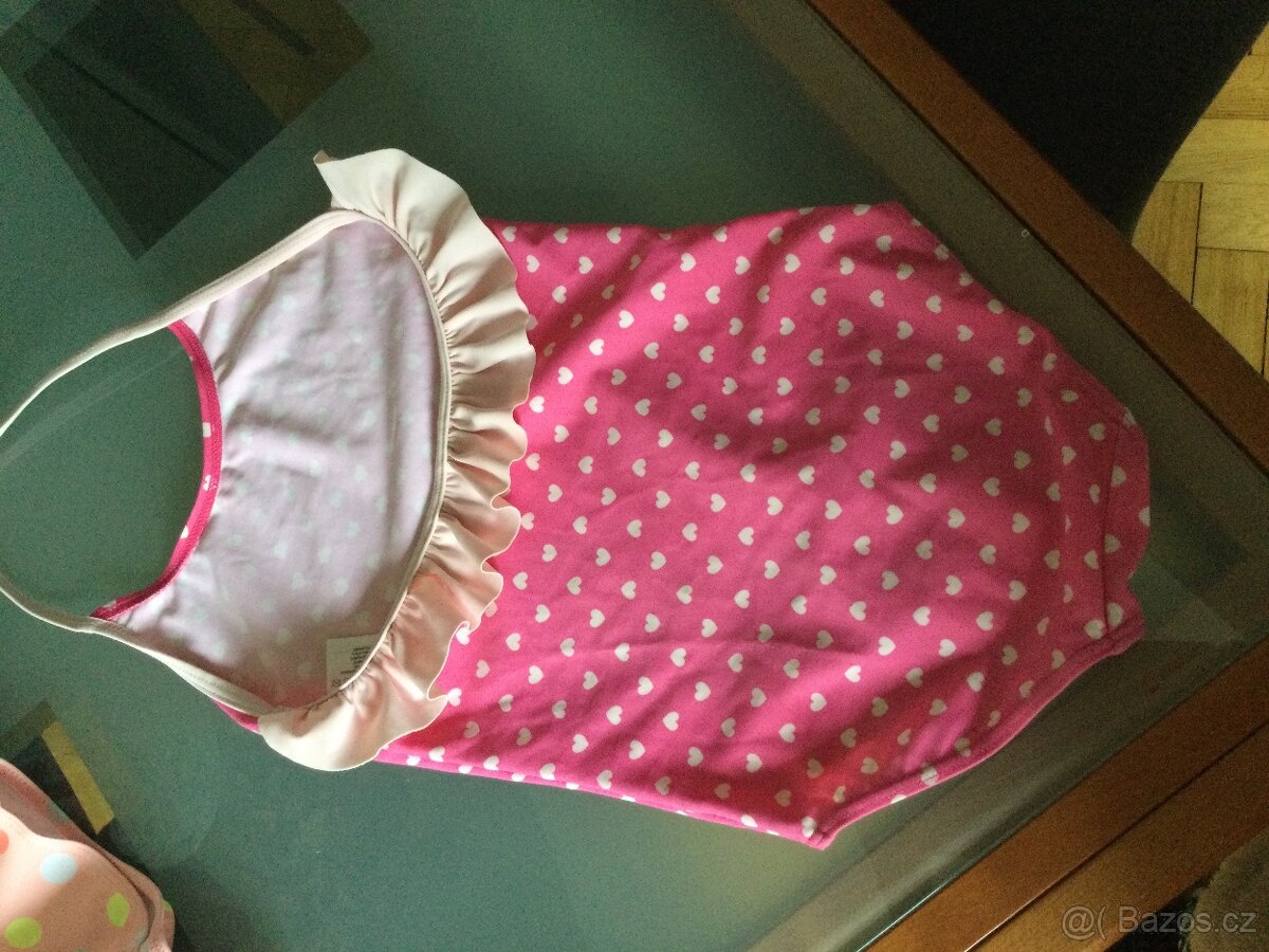 2x nove divci plavky vel.122/128 - 4