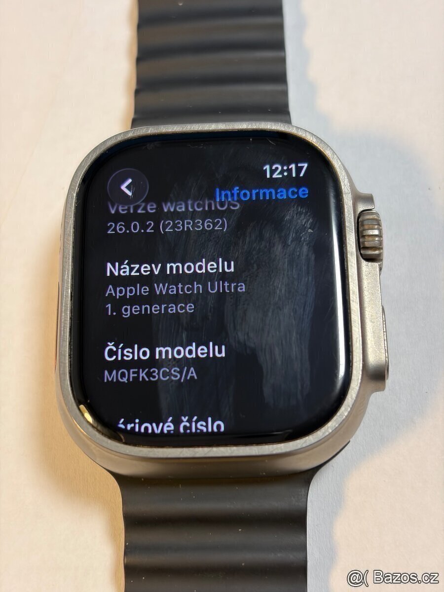 Apple Watch Ultra 1 49mm s kabelem kondice baterie 91% Cena - 4