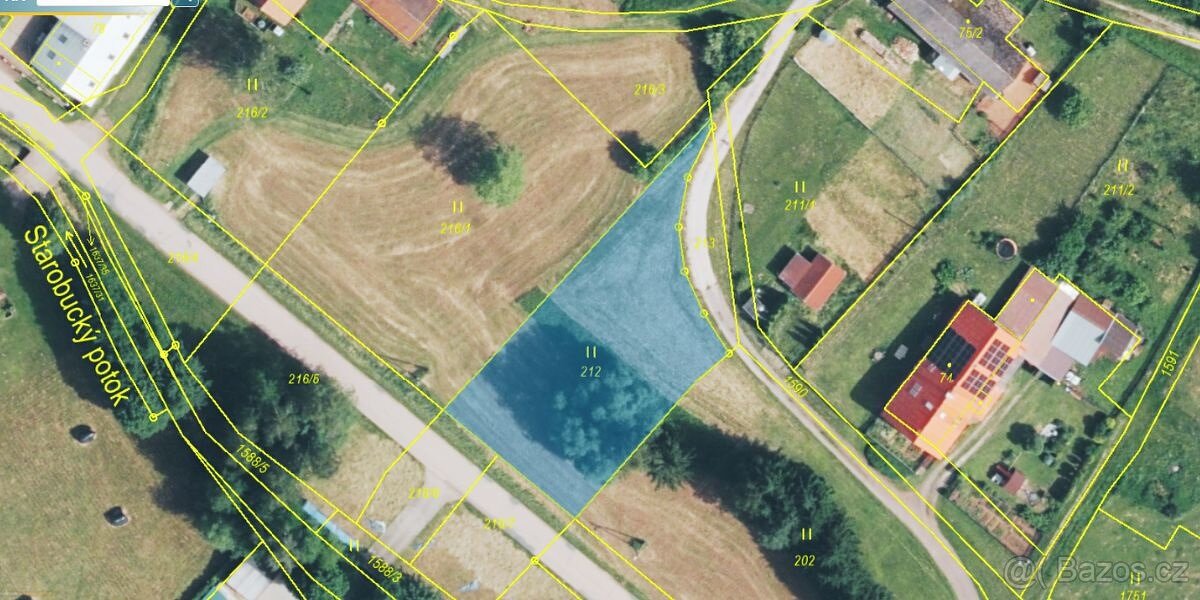 Prodej stavebního pozemku 1032 m² - 4