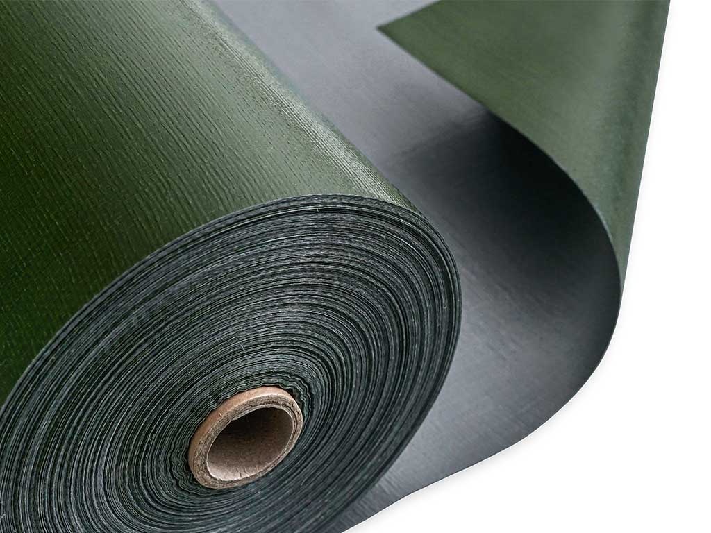 PE plachtovina v rolích zelená / šedá Kataro - 4