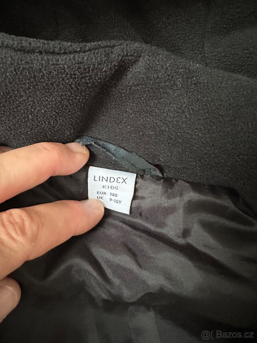 Černá zimní parka Lindex vel.140 - 4