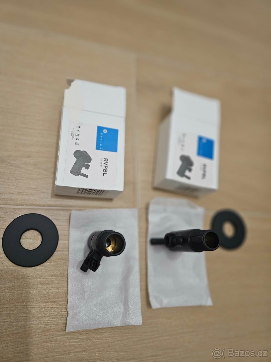 Rohový ventil Optima RVPBL - černý (2ks) - 4