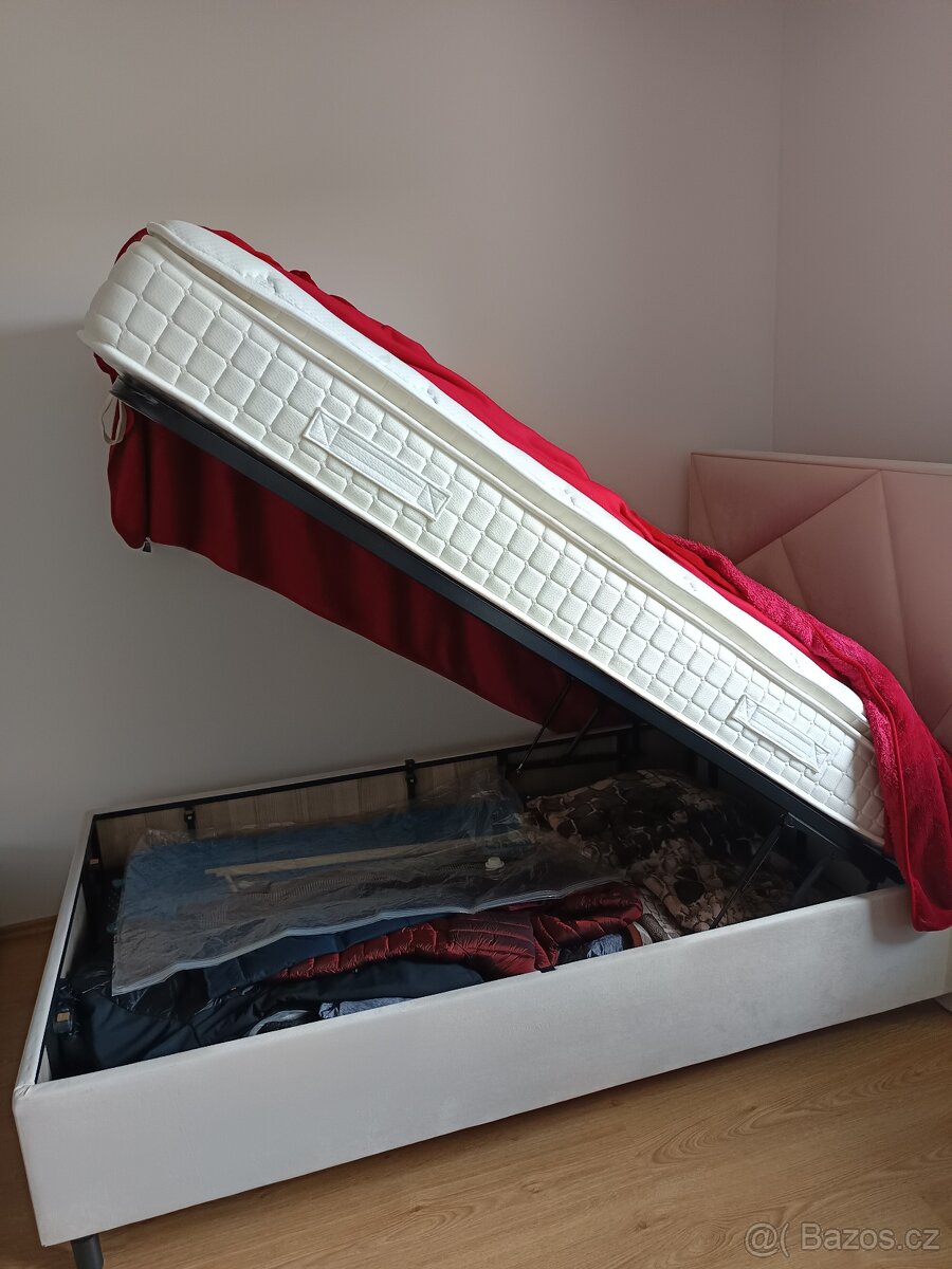 Prodám novou postel s úložným prostorem. - 4