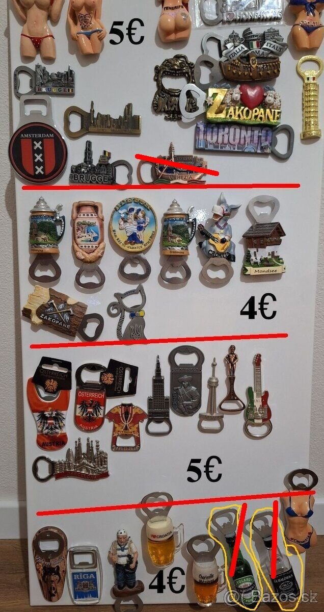 magnetky otvirak na flasu set D - 4