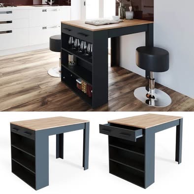 Jídení stůl, konferenční stolek a polička - 4